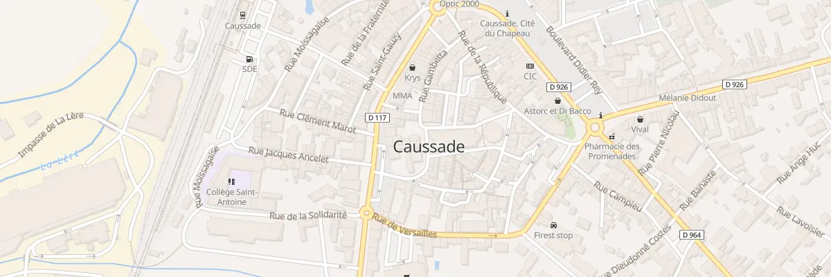 Plan du 14 Pl Notre-Dame à Caussade