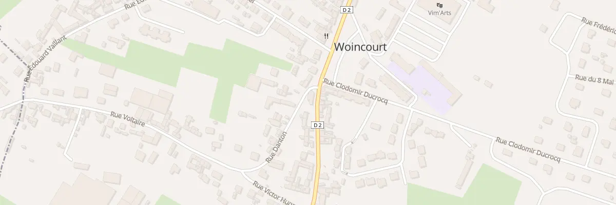 Plan du 50 Rue Jean Jaurès à Woincourt