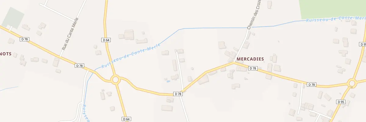 Plan du 502 Rue des Mercadies à Bioule