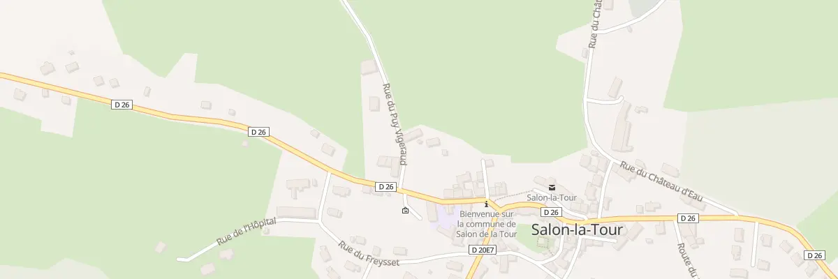 Plan du 5043A Le Bourg à Salon-la-Tour