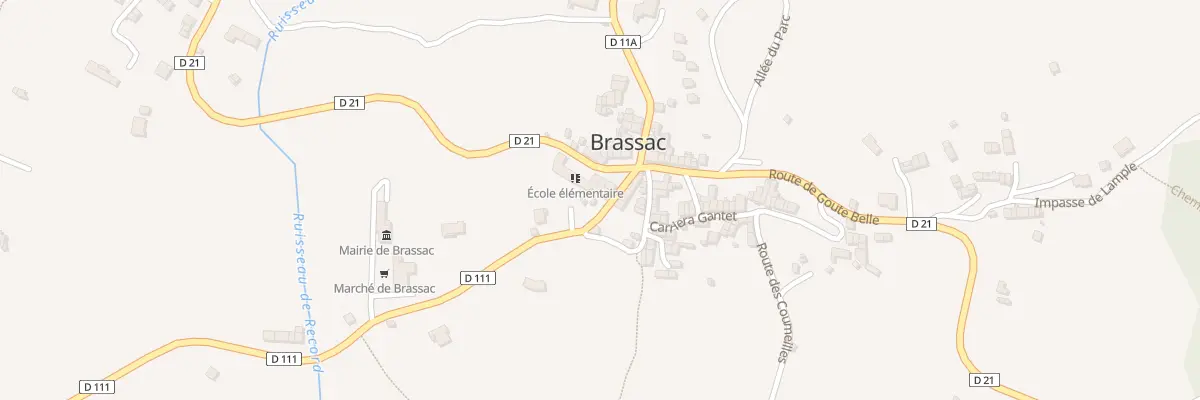 Plan du 124 Brassac Village à Brassac