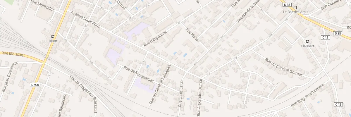 Plan du 25B Av Louis Pons à Brive-la-Gaillarde