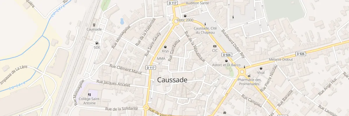 Plan du 2 Rue de Lesparre à Caussade