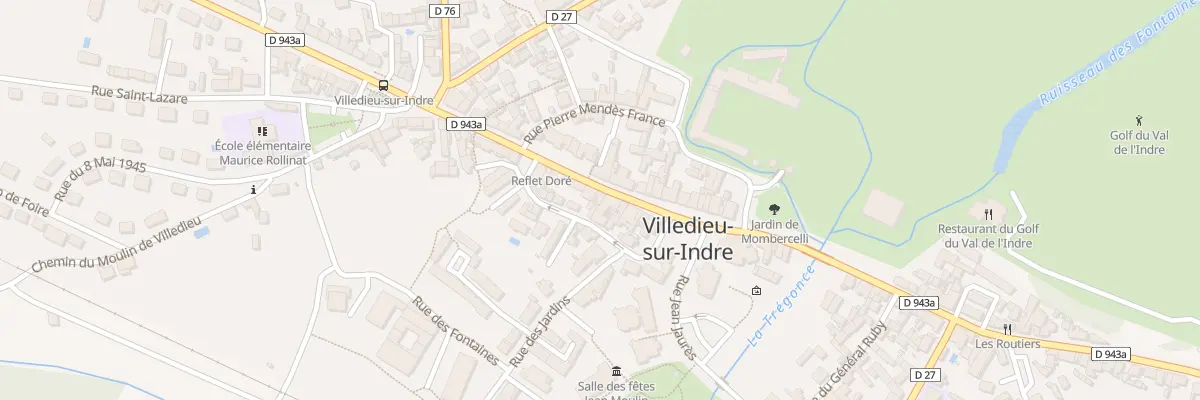 Plan du 36 Rue du Général de Gaulle à Villedieu-sur-Indre