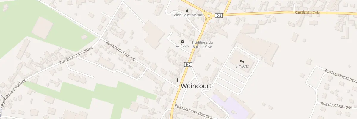 Plan du 32 Rue Jean Jaurès à Woincourt