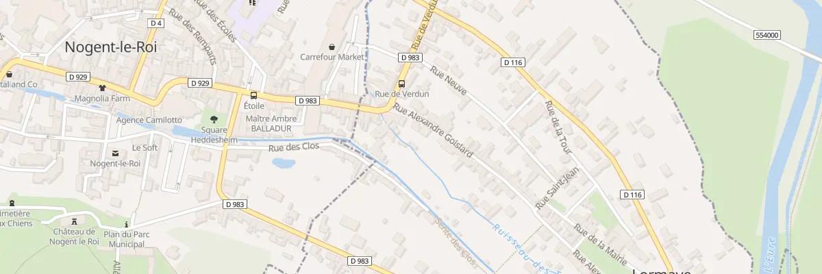 Plan du 20 Rue Alexandre Goislard à Lormaye