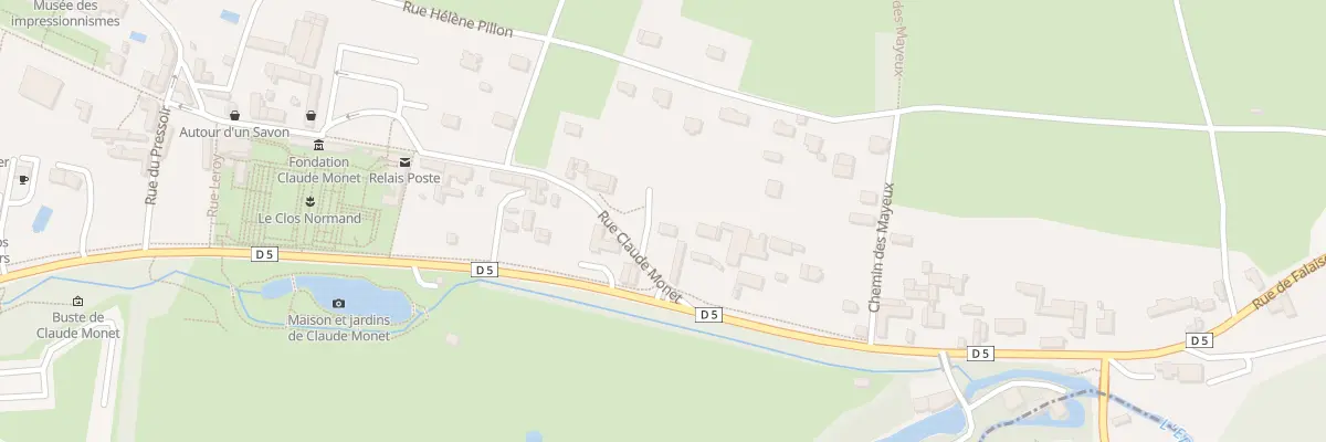 Plan du 125 Rue Claude Monet à Giverny