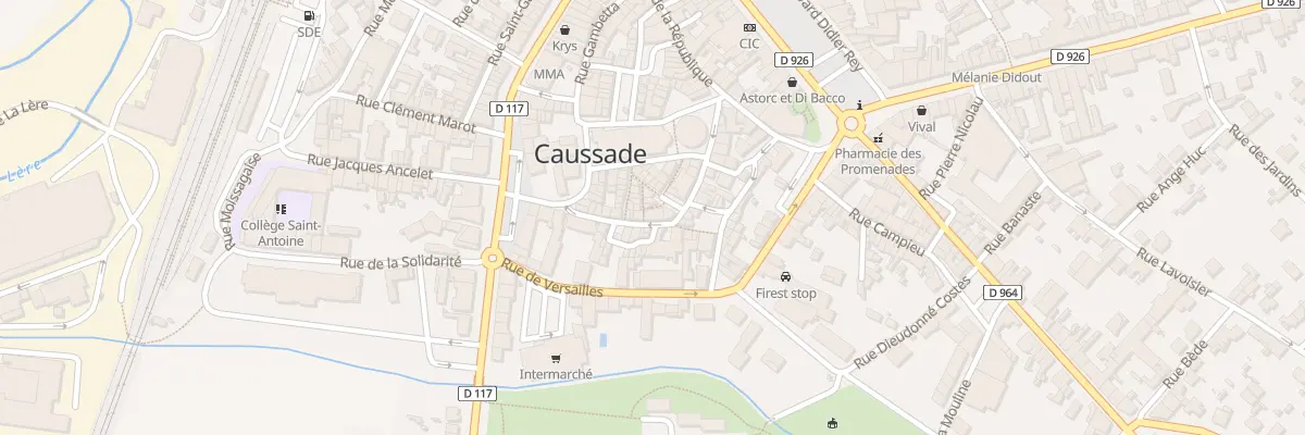 Plan du 17 Rue Basse à Caussade