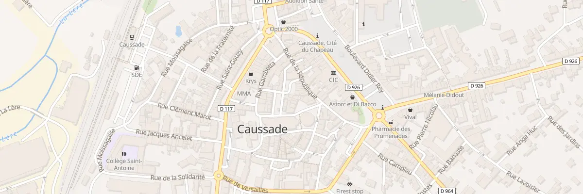 Plan du 8 Rue de Lesparre à Caussade