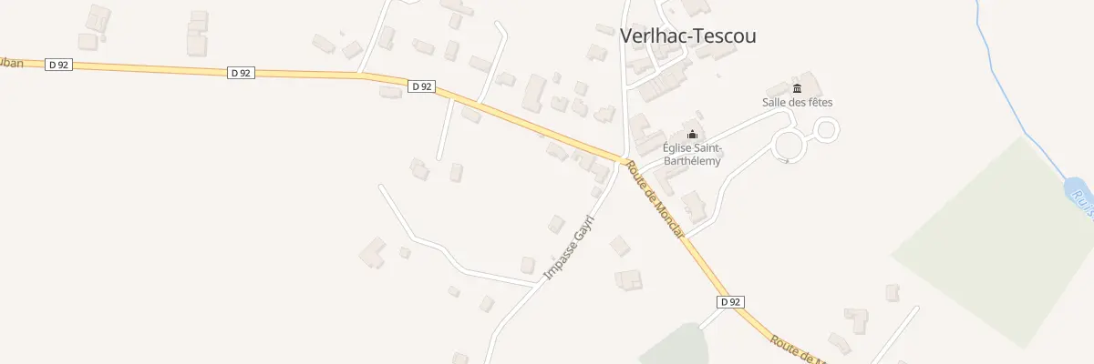 Plan du 75 Rte de Montauban à Verlhac-Tescou