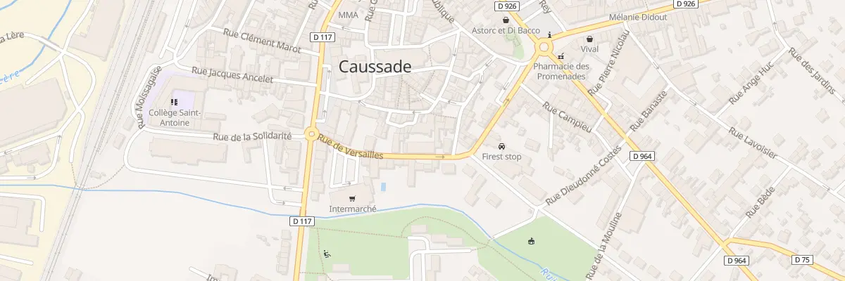 Plan du 25 Rue de Versailles à Caussade