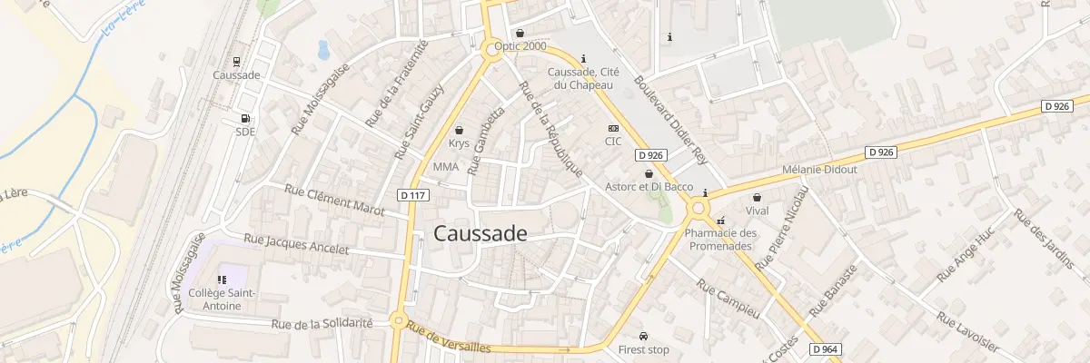Plan du 12 Pl du Fil à Caussade