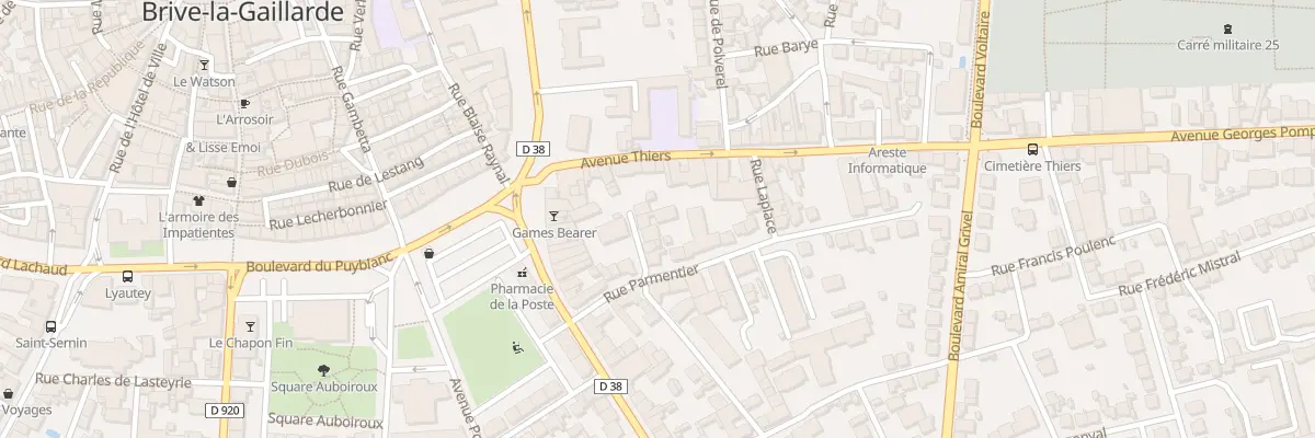 Plan du 6 Rue Paul Dejean à Brive-la-Gaillarde