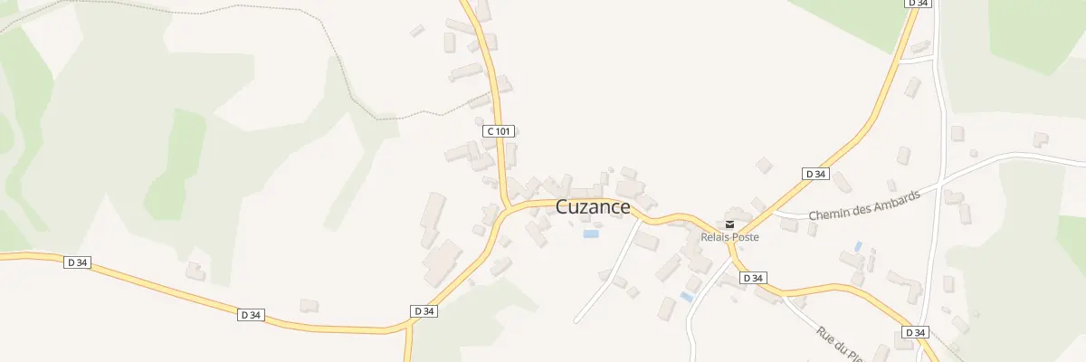 Plan du 5134 Cuzance à Cuzance