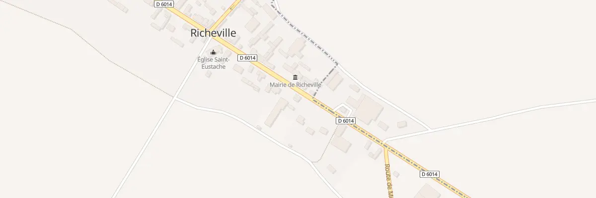 Plan du 58 Rte Nationale à Richeville