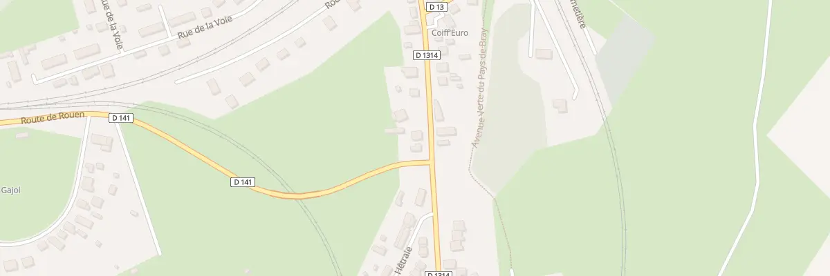Plan du 424 Rte de Neufchâtel à Serqueux