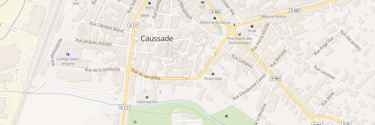 Plan du 6 Rue Haute à Caussade