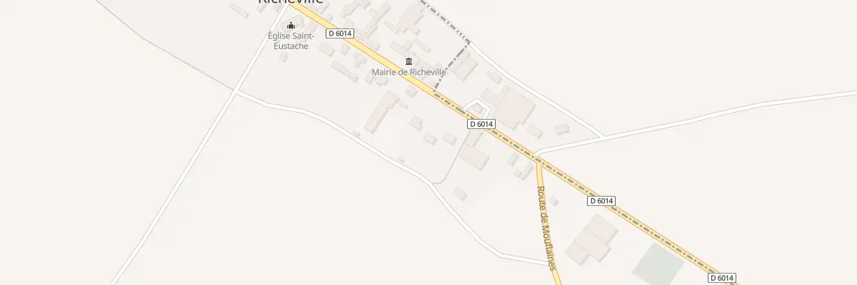 Plan du 62 Rte Nationale à Richeville