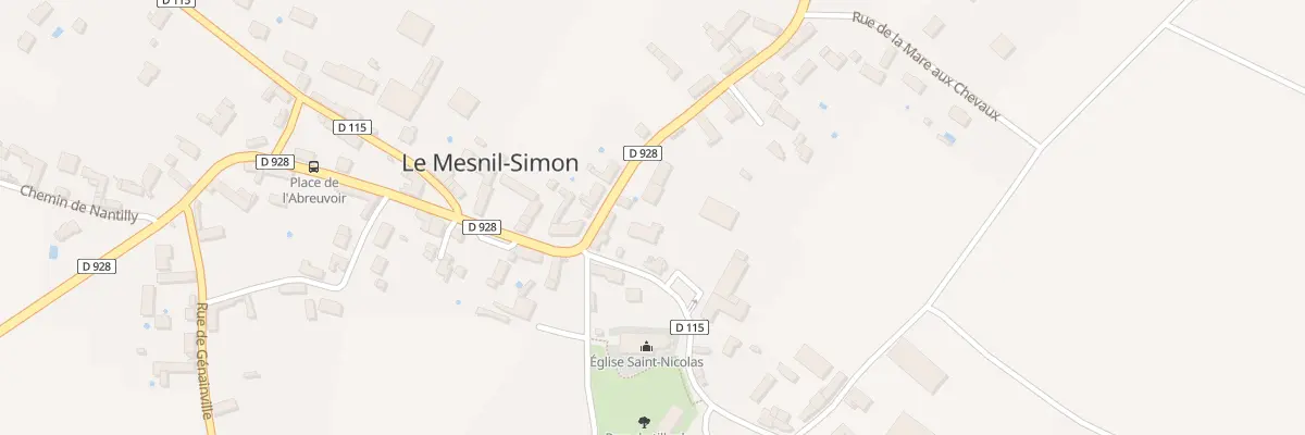 Plan du 4 Rte de Mantes au Mesnil-Simon