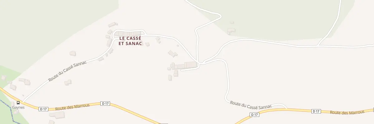 Plan du 585 Rte du Cassé Sannac à Bénac