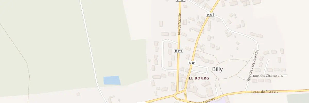 Plan du 15 Rue du Riou à Billy