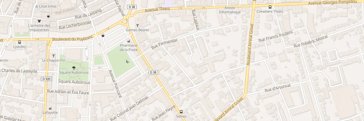 Plan du 5 Rue Paul Bert à Brive-la-Gaillarde