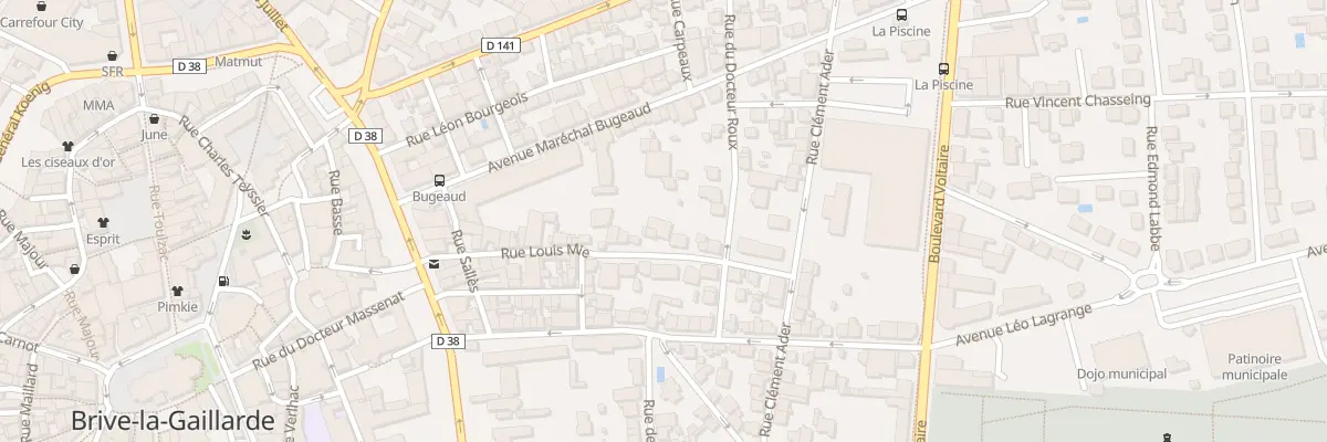 Plan du 33 Rue Louis Mie à Brive-la-Gaillarde