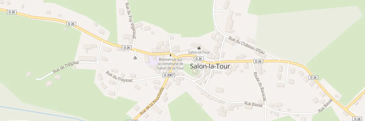 Plan du 2 Rue des Monédières à Salon-la-Tour