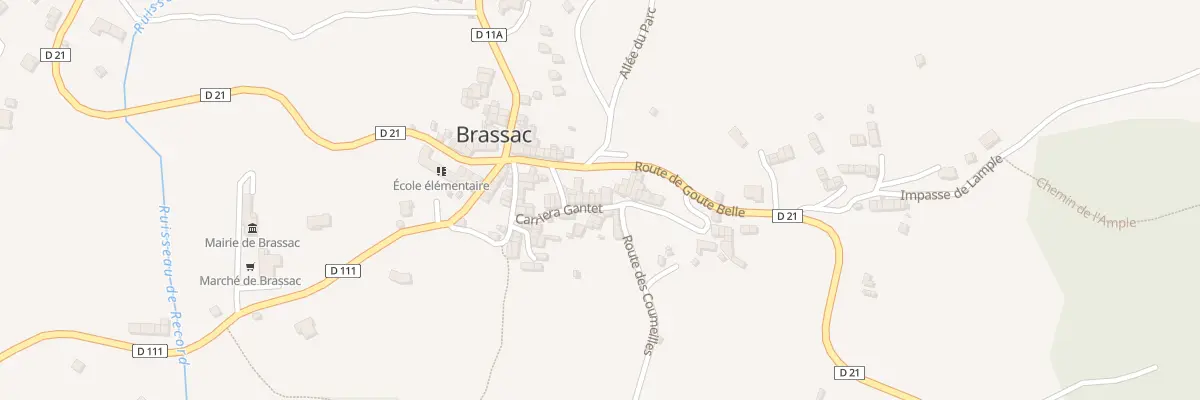 Plan du 85 Brassac Village à Brassac