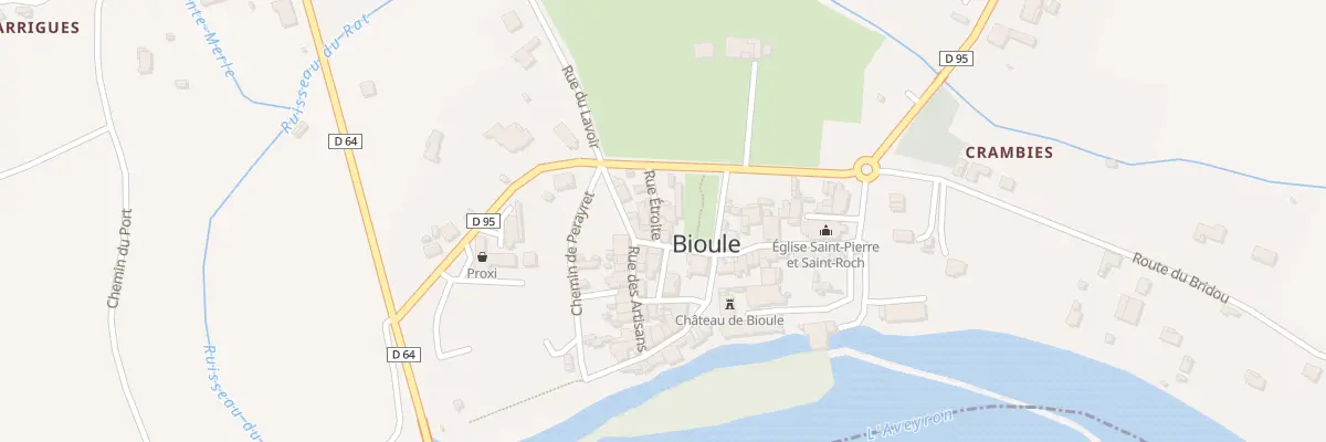 Plan du 2 Rue Etroite à Bioule