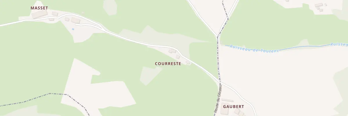 Plan du 24 Courreste à Brie