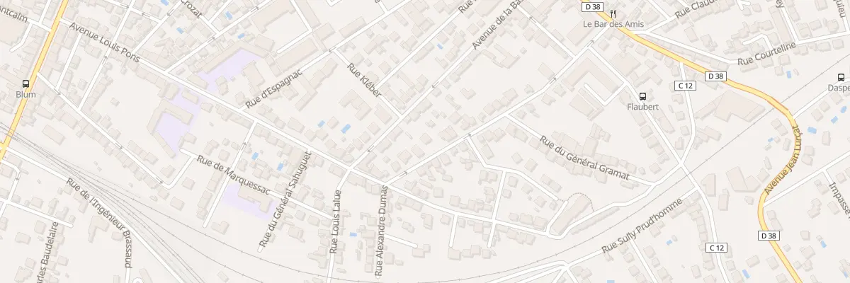 Plan du 36 Rue Gal Desbrulys à Brive-la-Gaillarde