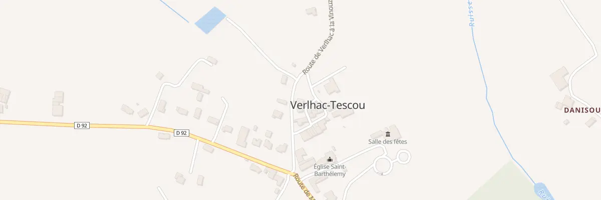 Plan de la Rue de la Forge à Verlhac-Tescou