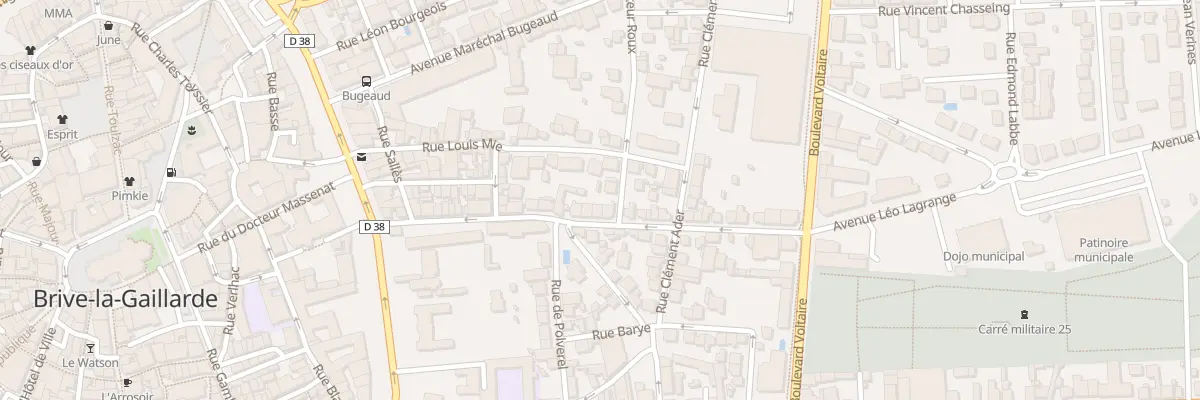 Plan du 25B Rue Gal Dalton à Brive-la-Gaillarde