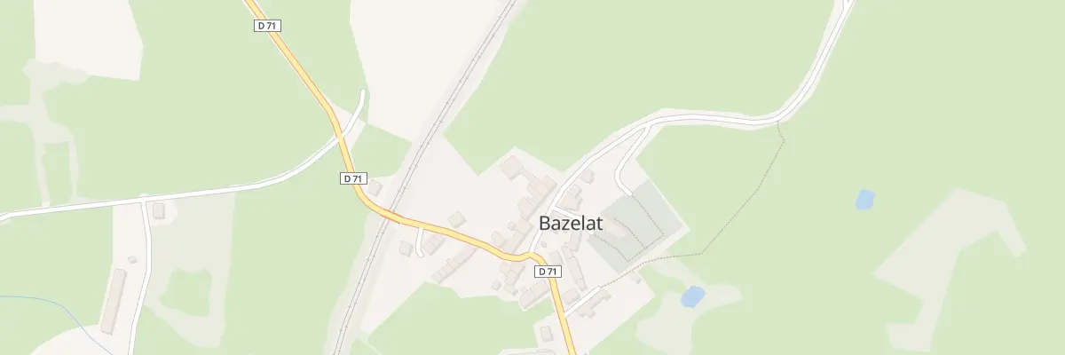 Plan du 14 Le Bourg à Bazelat