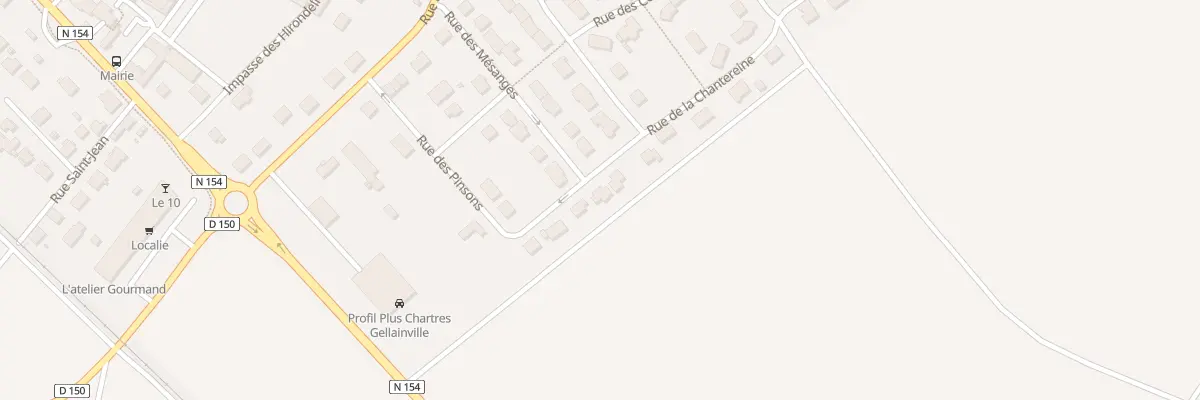 Plan du 4 Rue Pinsons à Gellainville