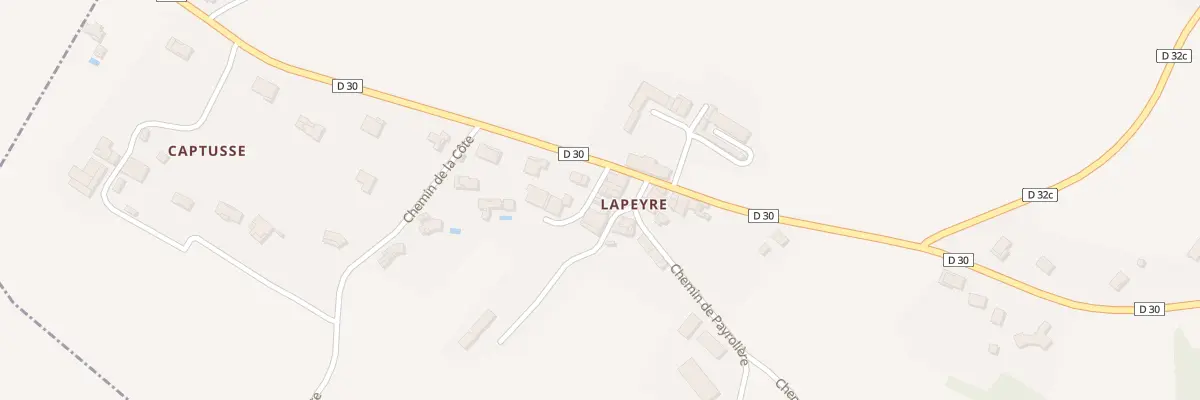 Plan du 134A Lapeyre à Paulhac