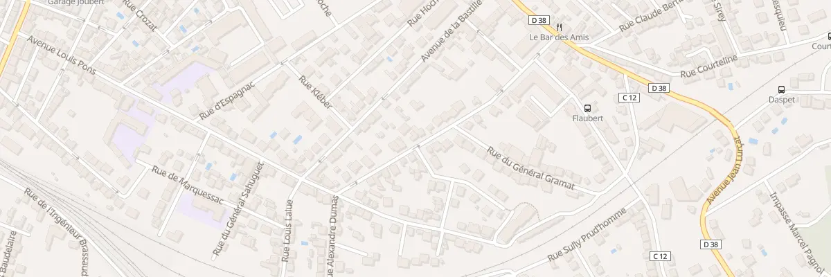Plan du 28 Rue Gal Desbrulys à Brive-la-Gaillarde