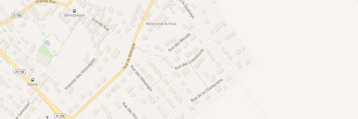 Plan du 1 Rue des Coquelicots à Gellainville