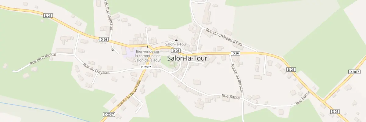 Plan du 1 Rue de la Tour à Salon-la-Tour