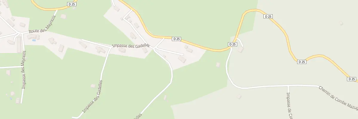 Plan du 6034 Les Gadelles à Donzenac
