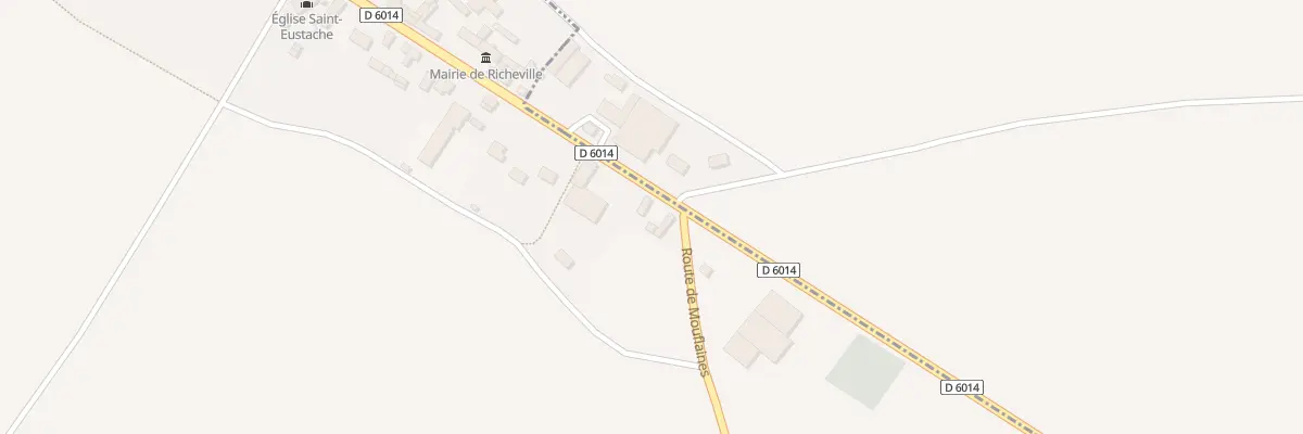 Plan du 68 Rte Nationale à Richeville