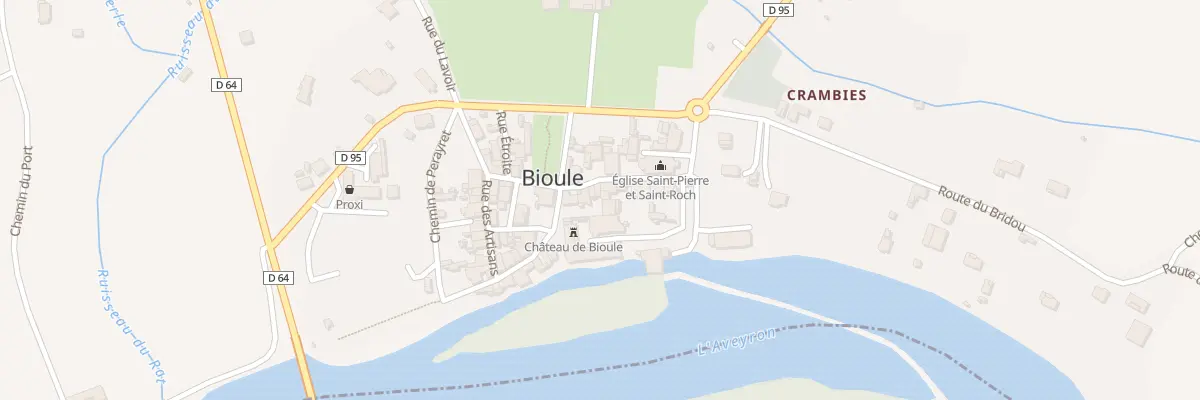 Plan du 4 Rue de l’Eglise à Bioule
