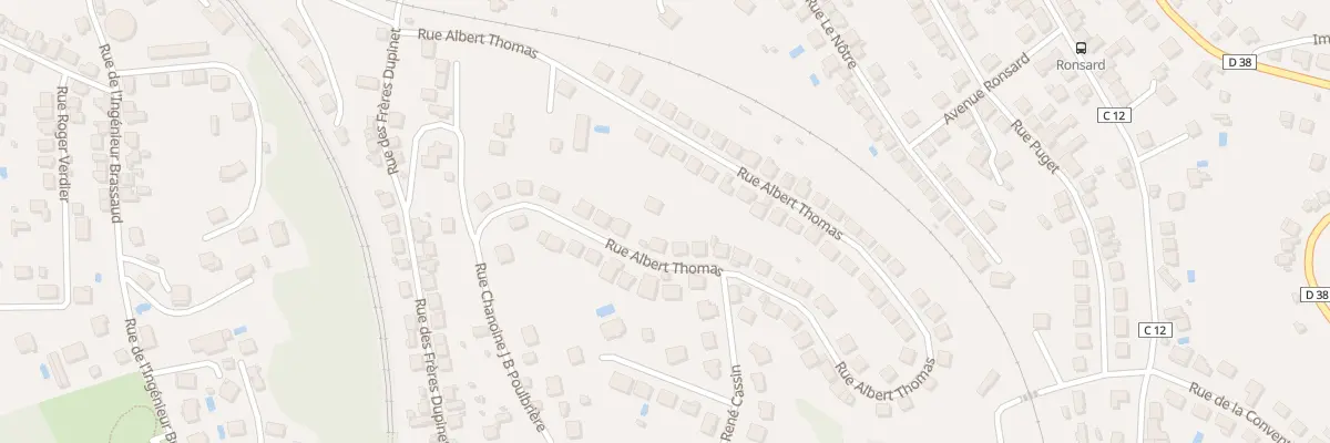 Plan du 80 Rue Albert Thomas à Brive-la-Gaillarde