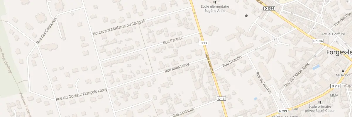 Plan du 4 Rue Jules Ferry à Forges-les-Eaux