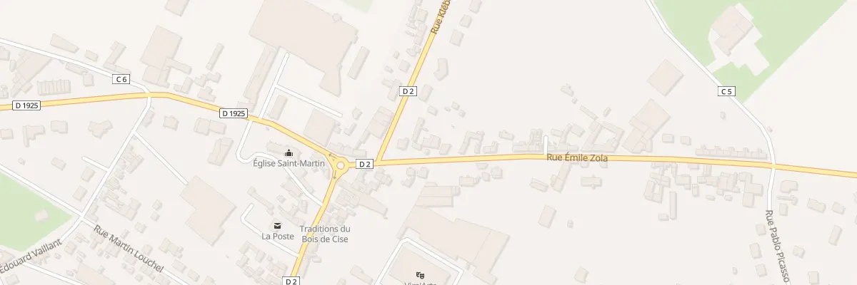 Plan du 5 Rue Emile Zola à Woincourt