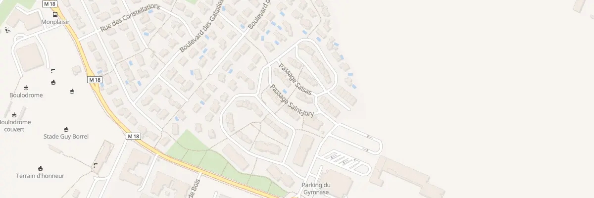 Plan du 6 Pas Salsas à Quint-Fonsegrives