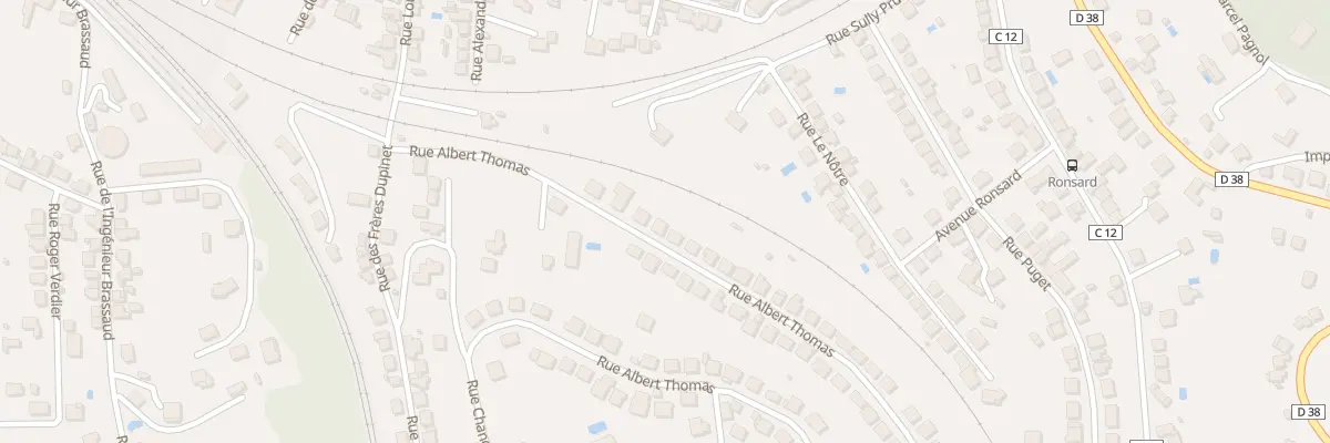Plan du 7 Rue Albert Thomas à Brive-la-Gaillarde