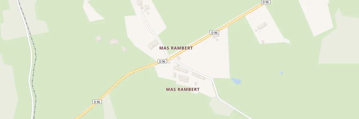 Plan du 580 Rte du Mas Rambert à Saint-Sozy