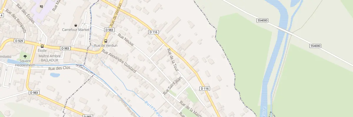 Plan du 1 Rue de la Tour à Lormaye